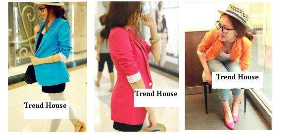 Stylish Pastel Colour Blazer  Size : 30/32  (Available in Bright Pink only)